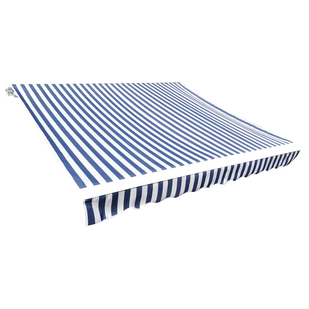 Kék és fehér poliészter pótszövet napellenzőhöz 600 x 300 cm