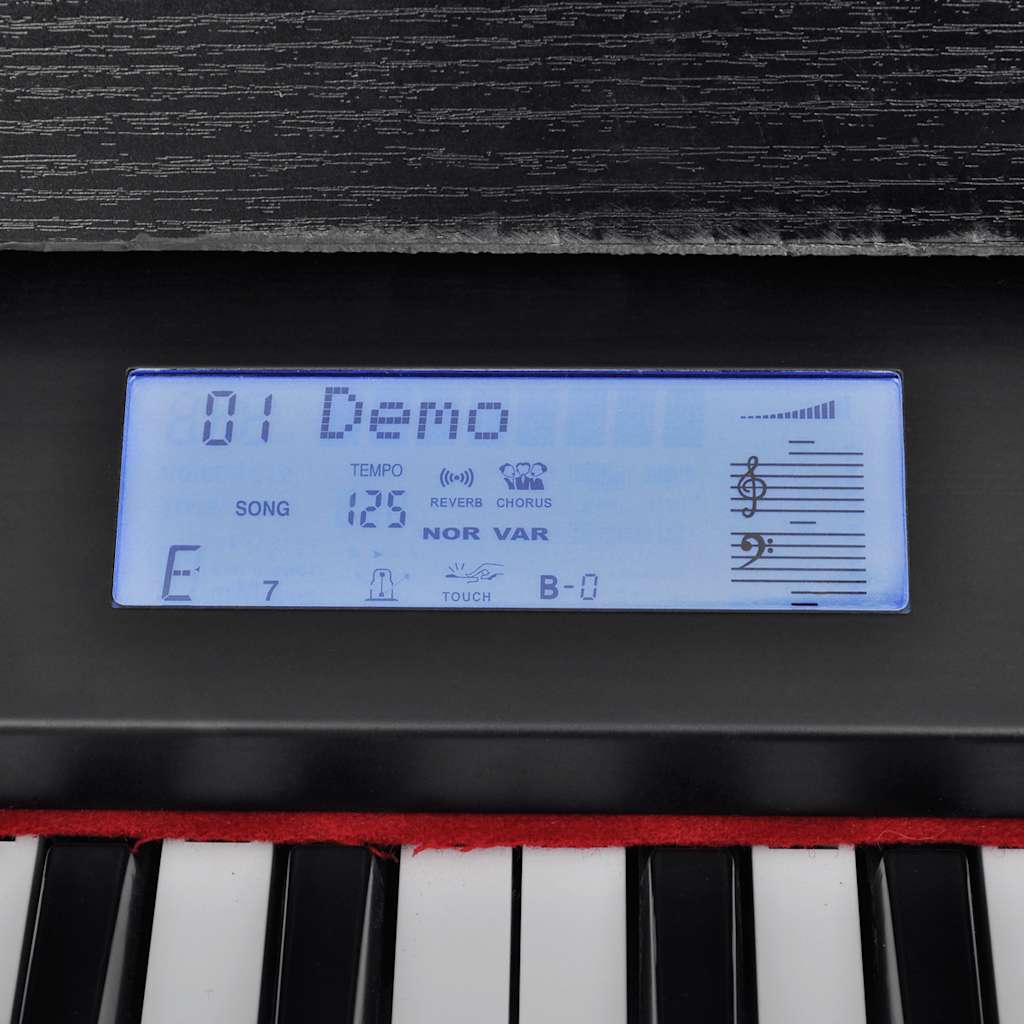 Elektromos/digitális zongora 88 billentyűvel és kottatartóval 7