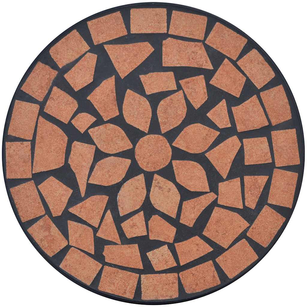 Terrakotta mozaik kisasztal növénytartó asztal 3