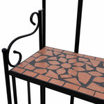 Terrakotta mozaikmintás növénytartó állvány 3