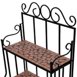 Terrakotta mozaikmintás növénytartó állvány 4