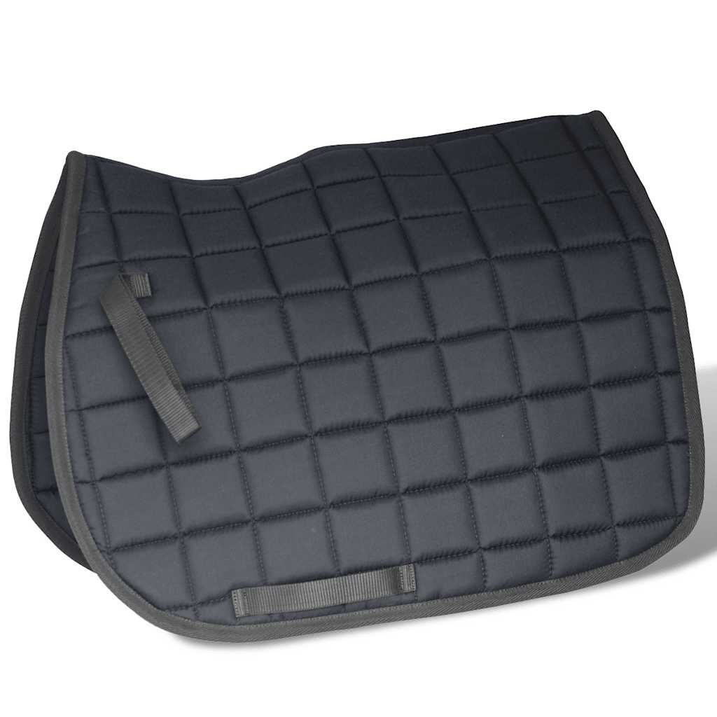 Lovaglás Nyereg Készlet 17,5 "Valódi Bőr Fekete 12 cm 5-az-1- be 4
