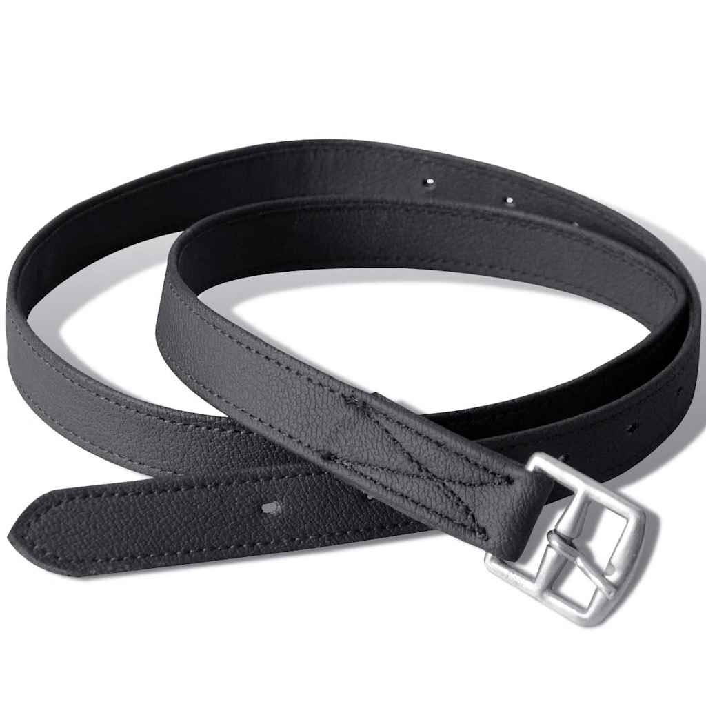 Lovaglás Nyereg Készlet 17,5 "Valódi Bőr Fekete 12 cm 5-az-1- be 6