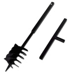 Kézi Föld Fúró Auger Bit 180mm Három Spirállal Fekete Acél 3