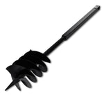 Kézi Föld Fúró Auger Bit 180mm Három Spirállal Fekete Acél 4