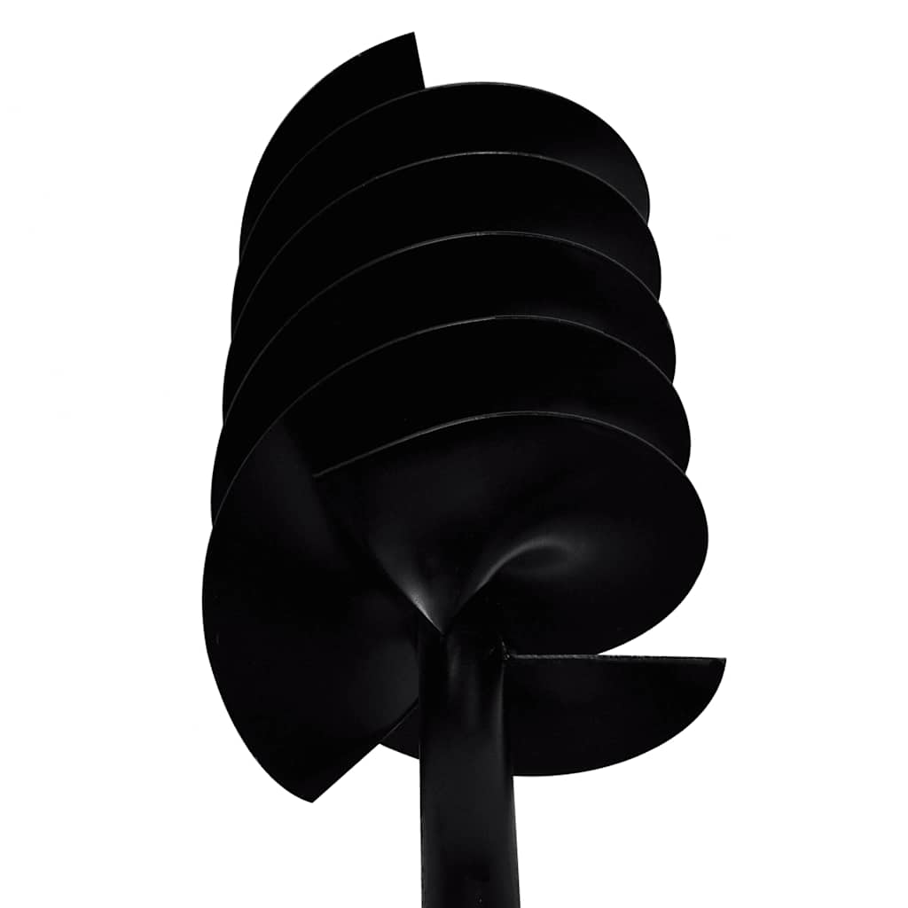 Kézi Föld Fúró Auger Bit 180mm Három Spirállal Fekete Acél 5