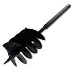 Kézi Föld Fúró Auger Bit 200 mm Három Csigával Fekete Acél 4