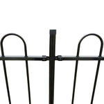 vidaXL Kerítés 600 x 150 cm Porszórt acél (4)
