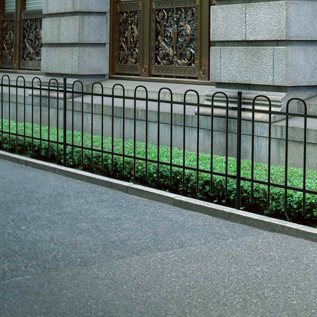 vidaXL Kerítés 600 x 150 cm Porszórt acél