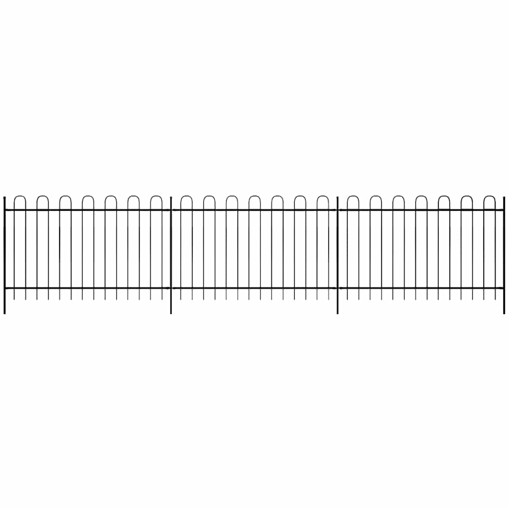 vidaXL Kerítés 600 x 150 cm Porszórt acél (2)