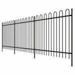 vidaXL Kerítés 600 x 150 cm Porszórt acél (3)