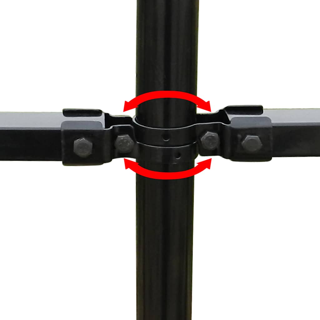vidaXL Kerítés 600 x 150 cm Porszórt acél (5)