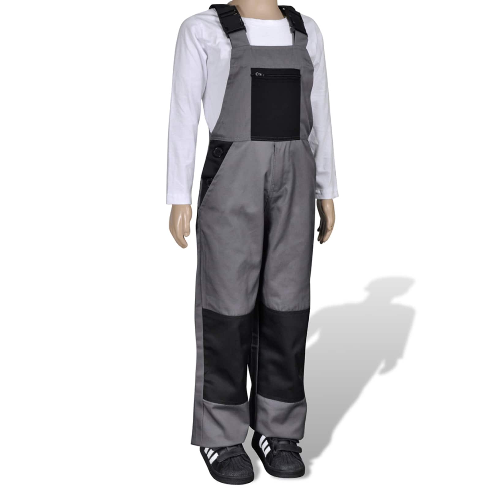 vidaXL Bib nadrág Szürke 98 / 104