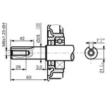 Fekete benzinmotor 15 LE 11 kW 10