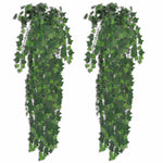 2 db Zöld Mesterséges Borostyán Bokor 90 cm