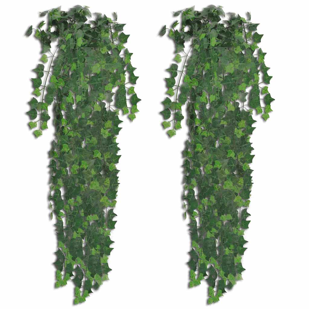 2 db Zöld Mesterséges Borostyán Bokor 90 cm