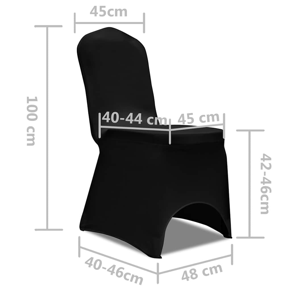 50 db fekete nyújtható székszoknya 7