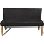 Sötétbarna műbőr pad 139,5 cm 3