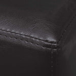 Sötétbarna műbőr pad 139,5 cm 5