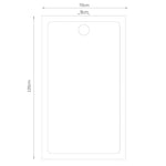 Fekete téglalap alakú ABS zuhanytálca 70 x 120 cm 6