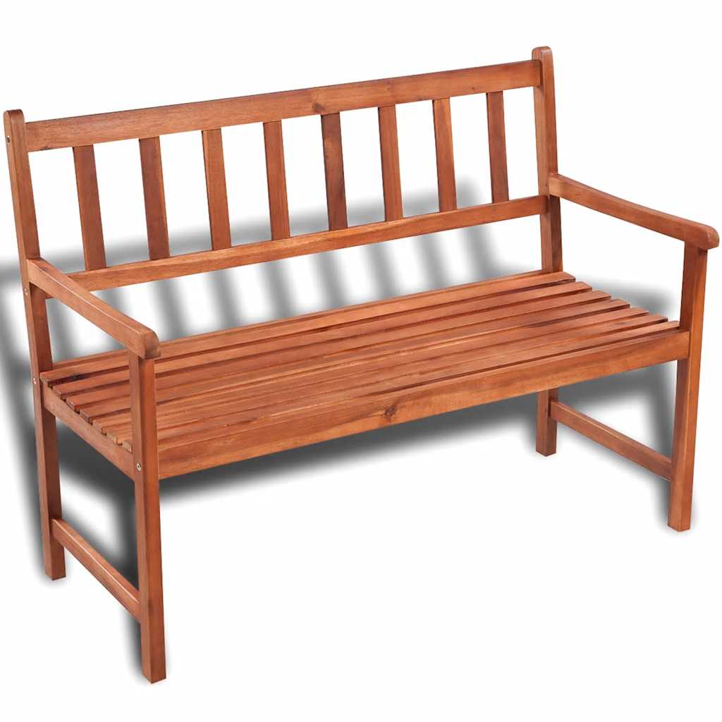 Tömör akácfa kerti pad 120 cm