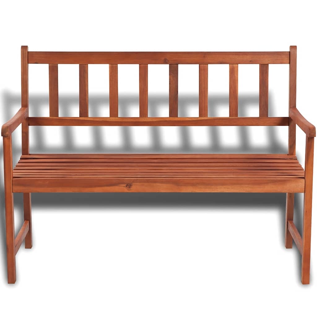 Tömör akácfa kerti pad 120 cm 2
