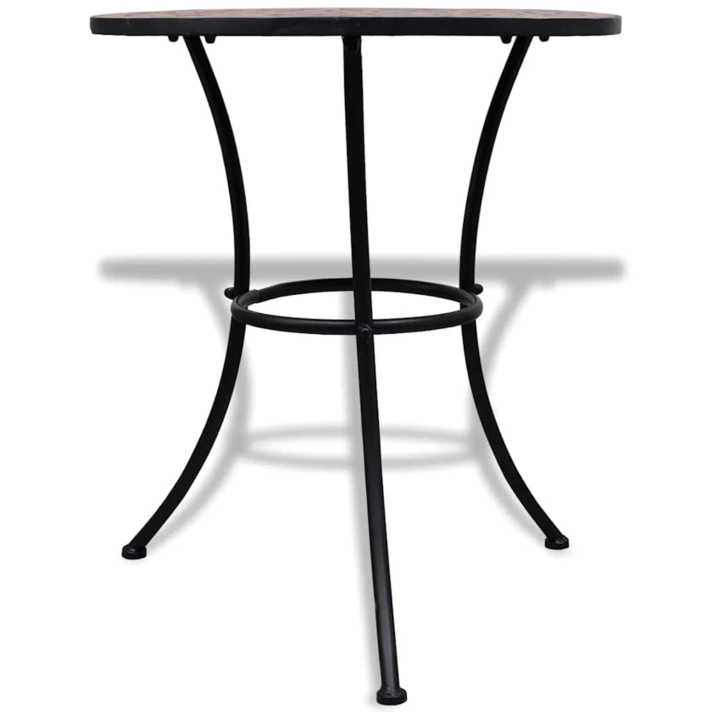 Terrakotta mozaik bisztró asztal 60 cm 2