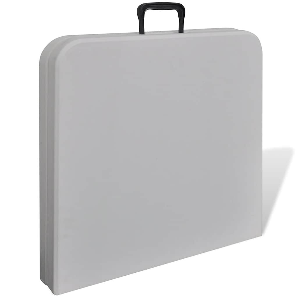 Fehér HDPE összecsukható kerti asztal 122 cm 3