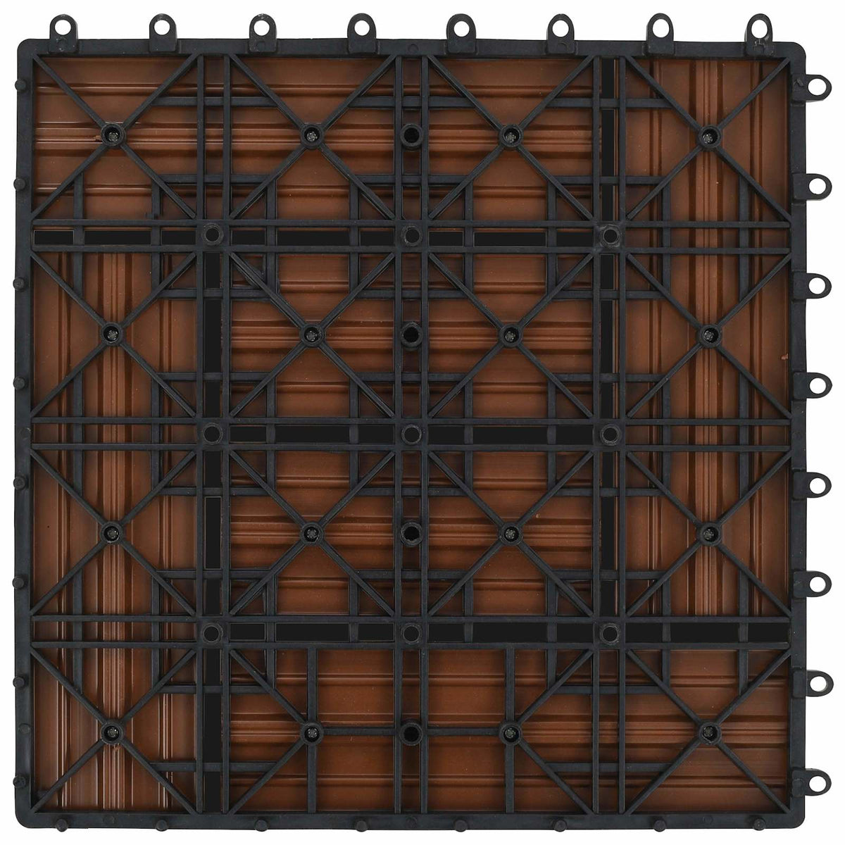 Faszegély járólap 11 db Barna 30 x 30 cm WPC 4