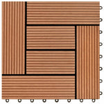 Faszegély járólap 11 db Barna 30 x 30 cm WPC 6