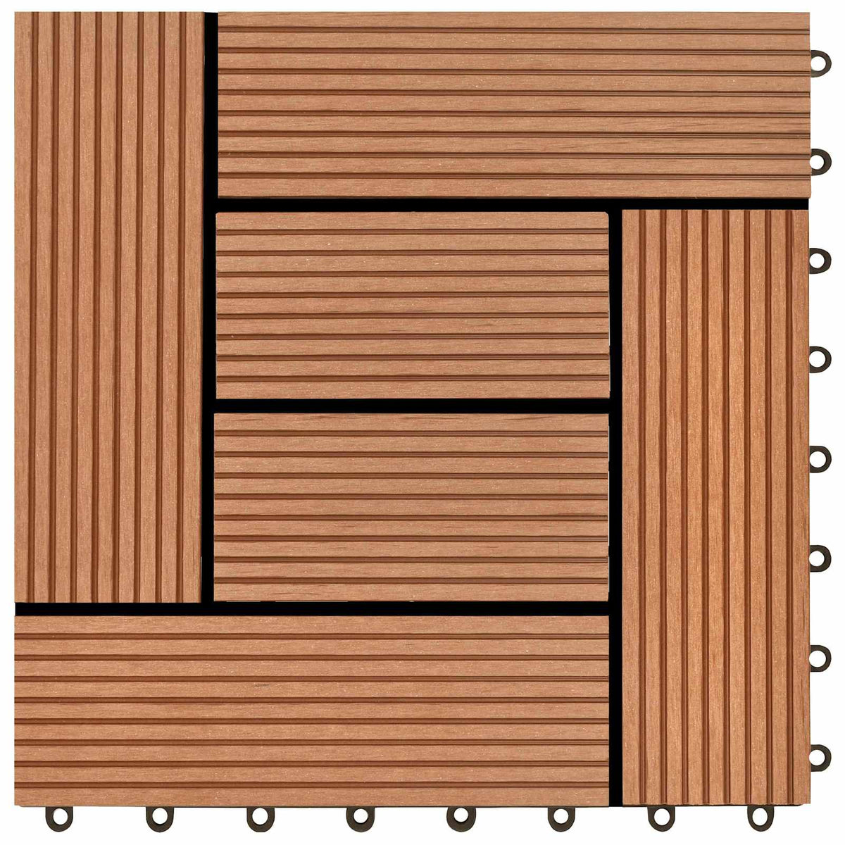 Faszegély járólap 11 db Barna 30 x 30 cm WPC 6