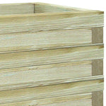 Téglalap alakú fa magaságyás 120 x 40 x 30 cm 9