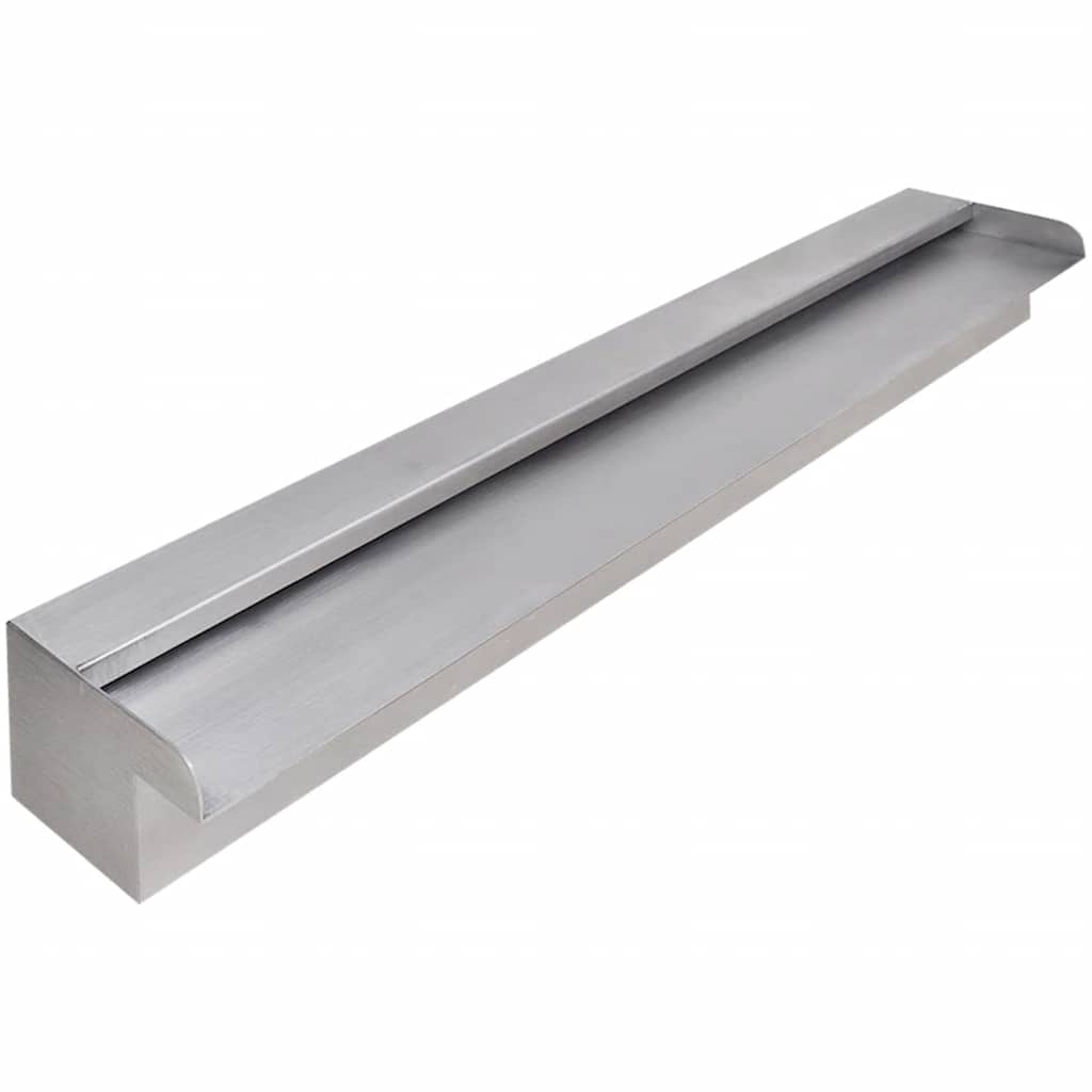 Négyszögletes rozsdamentes acél medence szökőkút 90 cm 2
