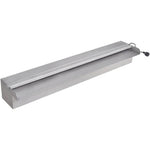 Négyszögletes rozsdamentes acél medence szökőkút LED fényekkel 60 cm 2