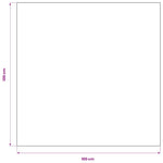5 db asztalterítő 100 x 100 cm fehér 4