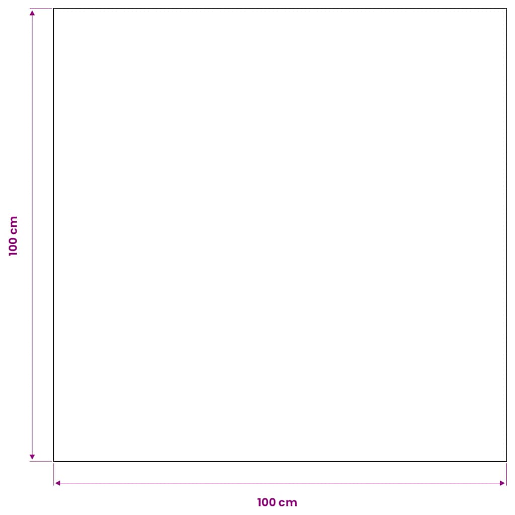 5 db asztalterítő 100 x 100 cm fehér 4