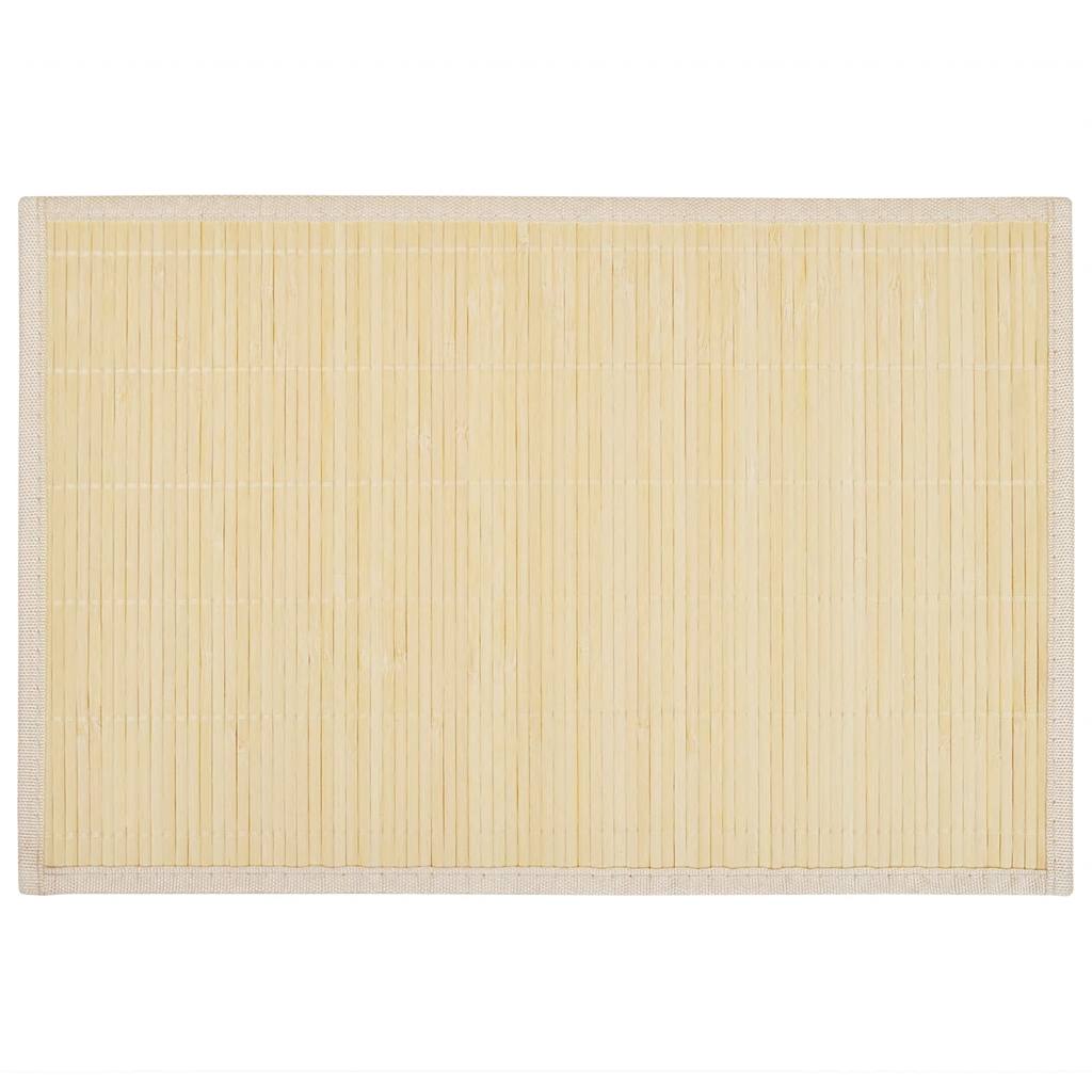 6 db bambusz alátét 30 x 45 cm természetes bambusz szín 2