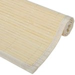 6 db bambusz alátét 30 x 45 cm természetes bambusz szín 4