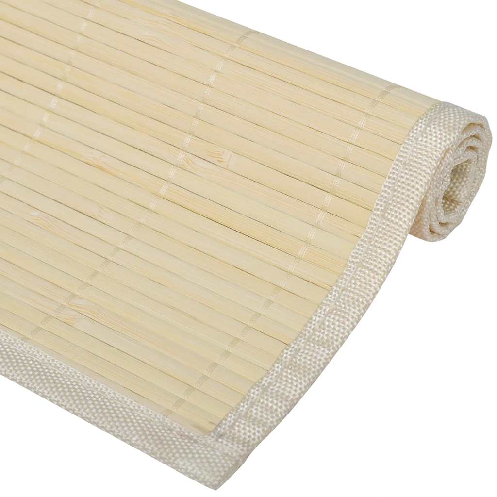 6 db bambusz alátét 30 x 45 cm természetes bambusz szín 4