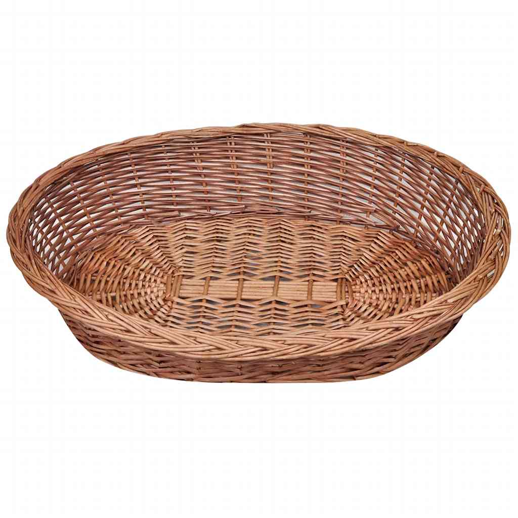 Természetes színű fűzfa kutyakosár/kisállatágy 90 cm 2