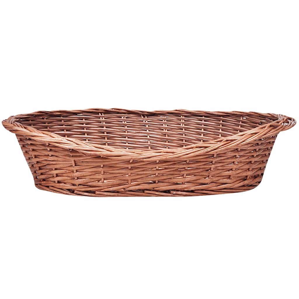 Természetes színű fűzfa kutyakosár/kisállatágy 50 cm 2
