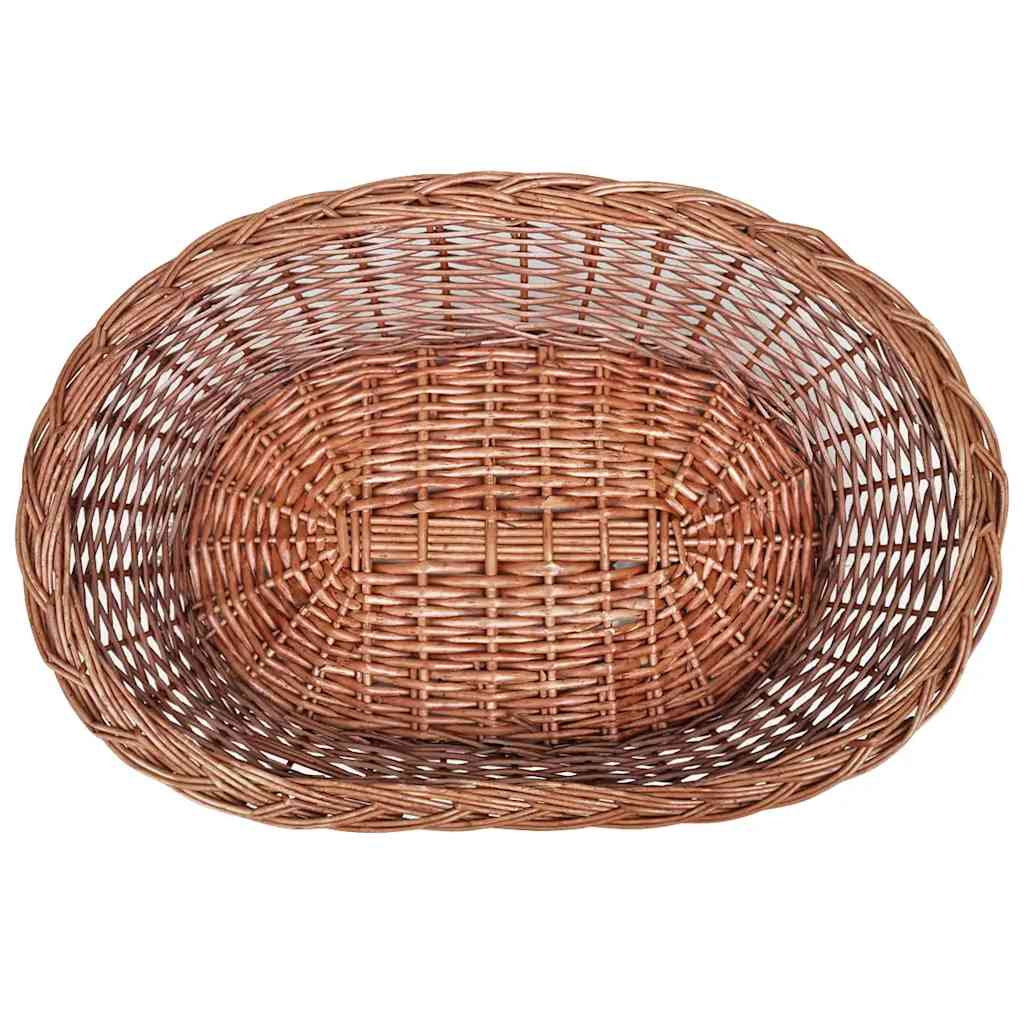 Természetes színű fűzfa kutyakosár/kisállatágy 50 cm 3