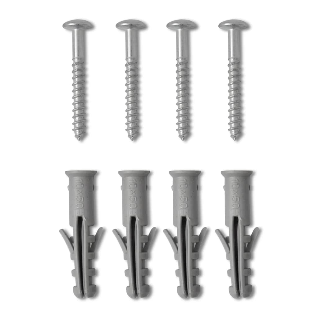 Fekete fürdőszobai egyenes törölközőtartó központi fűtéssel 600x1160mm 8