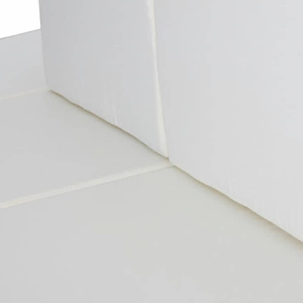 8 részes fekete polyrattan kerti ülőgarnitúra párnákkal 5