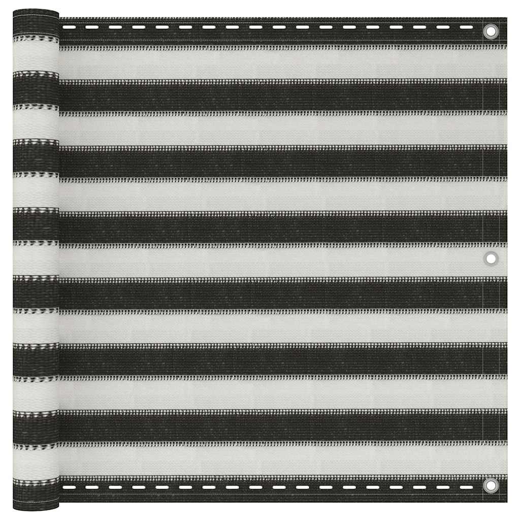 Balkon napellenző HDPE 90x600 cm Antracit és fehér