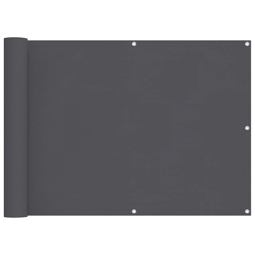 75x600 cm antracit Oxford szövetű erkély ablak sötétítő 2