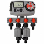 42352 vidaXL Automata öntözés időzítő 4 Állomások 3 V 2