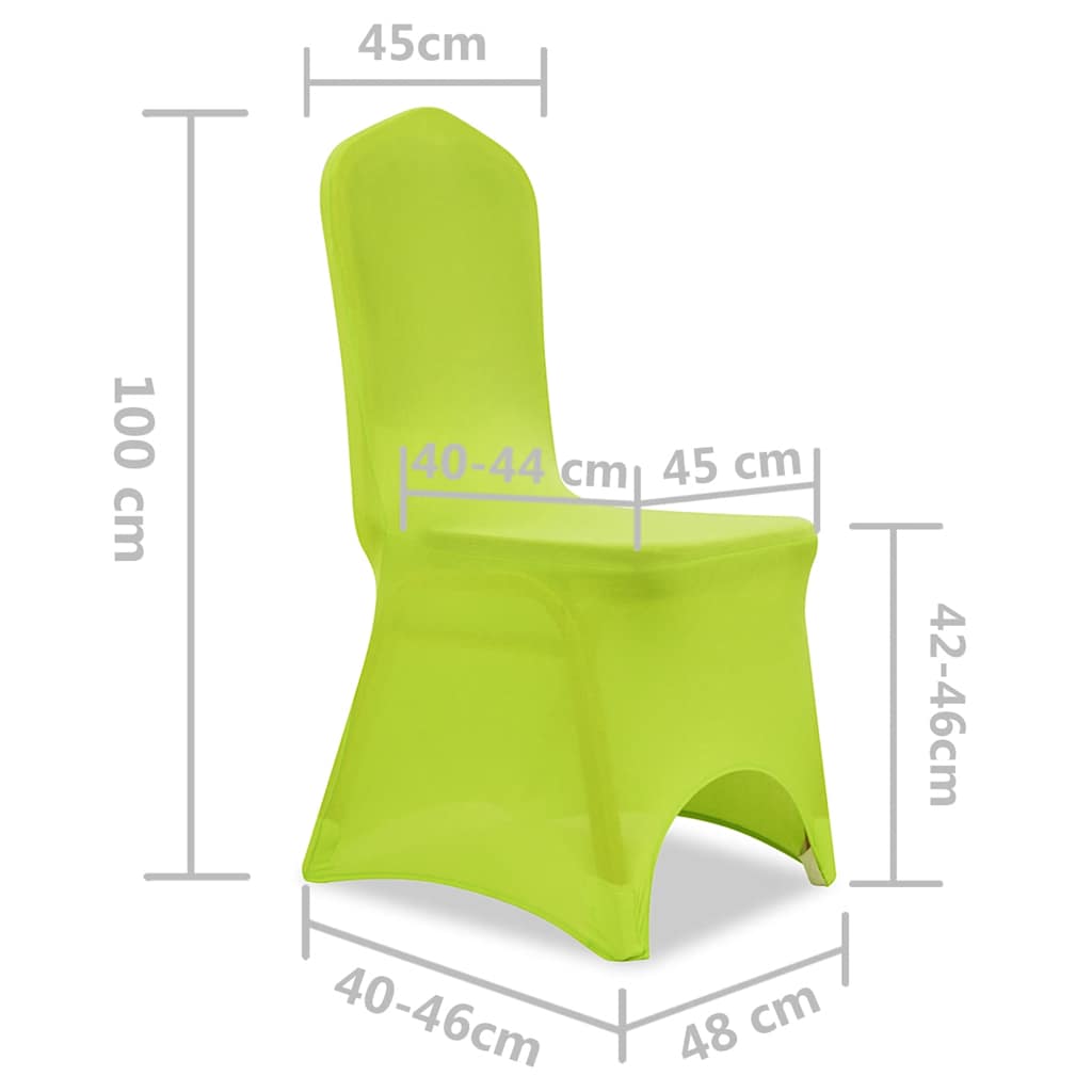 6 db zöld nyújtható székszoknya 8