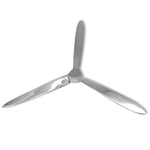 Falra rögzíthető propeller dekoráció alumínium ezüst 70 cm