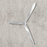 Falra rögzíthető propeller dekoráció alumínium ezüst 70 cm 2